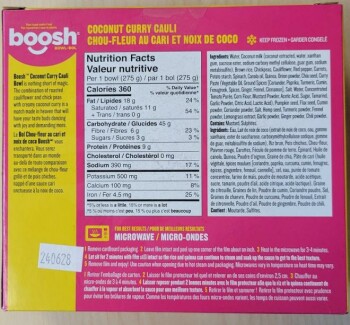 Retiro de alimentos Boosh Coconut Curry Cauli Bowl update- recalled due to undeclared milk The affected product is being... foto #2