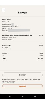 Consumer Review - Food Safety Popeyes Louisiana Kitchen, U.S. 1, Vero Beach, FL, USA I placed an meal order I ate some and noticed... photo #2