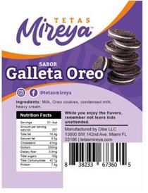 Food Recall Tetas Mireya Nutella, Toddy, Ferrero, Galleta Maria & Oreo - recalled due to allergens DIBE LLC. of... photo #5