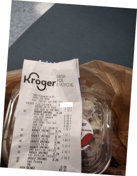 Consumer Review - Food Safety Chicken salad, Kroger, Alexandria Drive, Lexington, KY, USA Started getting diarrhea approximately 5... photo #2