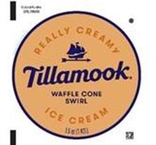 نذكر الطعام Tillamook Waffle Cone Swirl Ice Cream - recalled due to undeclared wheat and soy Tillamook County Cr... صورة فوتوغرافية #2