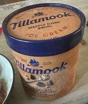 نذكر الطعام Tillamook Waffle Cone Swirl Ice Cream - recalled due to undeclared wheat and soy Tillamook County Cr... صورة فوتوغرافية #3
