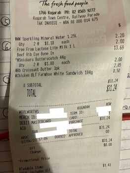 Avis du consommateur - Sécurité alimentaire Woolworths Kogarah, Centre, Railway Parade, Kogarah NSW, Australia Had a chicken BLT Farmhse White S... photo #2