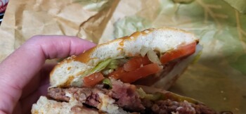 Consumer Review - Food Safety Burger King, Alabama 59, Robertsdale, AL, USA Tonight Impossible whopper. It was still raw. It was n... photo #1