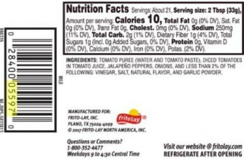 Food Recall Tostitos Avocado Salsa Dip - recalled due to undeclared milk Frito-Lay today issued a voluntary reca... Foto #2