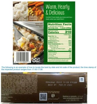 食品召回 Marie Callender’s Beef Shepherd’s Pie- recalled due to extraneous materials The FSIS announced the r... 照片 #2