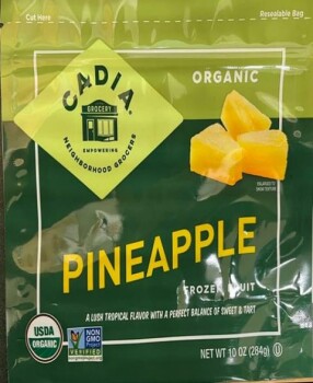 Reclame de Alimentos Cadia Organic Frozen Pineapple & Trader Joe's Frozen Fruit Blend - recalled due to Listeria Scenic F... foto #2