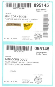 Food Recall Foster Farms Mini Chicken Corn Dog products - recalled due to possible spoilage The FSIS announced t... photo #3