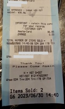 Rapport de sécurité alimentaire du consommateur Costco Wholesale, Walker Road, Windsor, ON, Canada We got seafood muscle Frozen muscle and when we s... photo #4