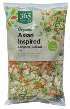 Food Recall 365 by Whole Foods Market Organic Asian Inspired Chopped Salad Kit - recalled due to allergens Braga... photo #2