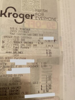 Consumer Review - Food Safety Kroger, 515 South Macarthur Boulevard, Irving, TX, USA Suspected food poisoning. Symptoms: Nausea, V... photo #2