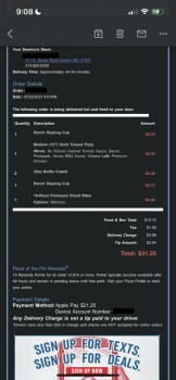 Consumer Review - Food Safety Domino's Pizza, East Dover Street, Easton, MD, USA Suspected food poisoning. Symptoms: Diarrhea, Sto... photo #2