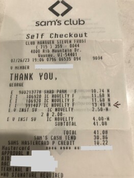 Consumer Review - Food Safety Sam's Club, Rib Mountain Drive, Wausau, WI, USA My husband and I bought some chocolate almond Häagen... photo #3