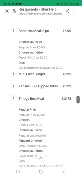 Avis du consommateur - Sécurité alimentaire KFC HAYES TOWN - STATION ROAD, Station Road, Hayes, UK Had this Saturday night and been so ill ever... photo #2