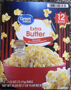 مراجعة المستهلك - سلامة الغذاء Walmart Supercenter, Central Avenue, Toledo, OH, USA Great Value Extra Butter Popcorn
Bought a 12 b... صورة فوتوغرافية #2
