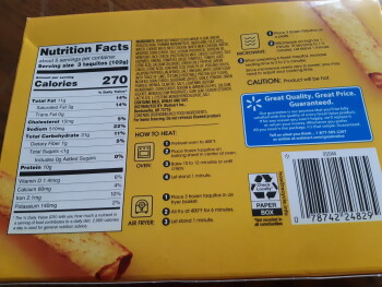 مراجعة المستهلك - سلامة الغذاء Great-Value Chicken Taquitos, Walmart Neighborhood Market, Broadway Boulevard, Garland, TX, USA The... صورة فوتوغرافية #2