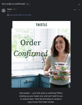 مراجعة المستهلك - سلامة الغذاء Thistle Meal Delivery Service, Las Vegas, NV, USA Suspected food poisoning. Symptoms: Diarrhea, Naus... صورة فوتوغرافية #2