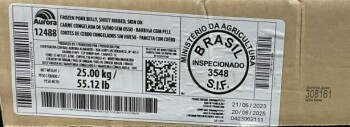 Rappel d'aliments Aurora frozen, raw pork products - recalled due to importation without benefit of import reinspectio... photo #2