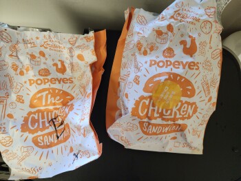 Consumer Review - Food Safety Popeyes Louisiana Kitchen, Tamiami Trail, North Port, FL, USA Food tasted fine, but after eating abo... photo #4