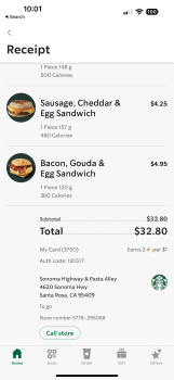 Consumer Review - Food Safety Starbucks, 4620 Sonoma Highway, Santa Rosa, CA, USA Myself and my 2 sons ate here yesterday around 9... photo #2