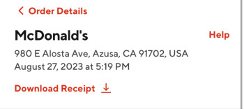 Avaliação do consumidor - Segurança alimentar McDonald's, East Alosta Avenue, Azusa, CA, USA After eating a few bites of the chicken nuggets I not... foto #1