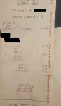 Consumer Review - Food Safety Buffalo mild wings, Pizza Hut, West 11th Street, Coffeyville, KS, USA Ordered a 16 piece buffalo mil... photo #2