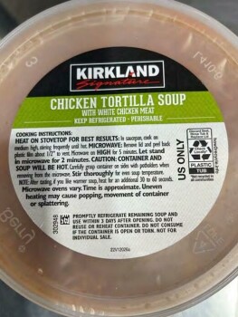 Food Recall Kirkland Signature Chicken Tortilla Soup - recalled due to undeclared Gluten Update September 13, 20... Foto #2
