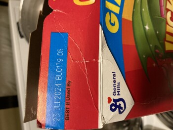 Consumer Review - Food Safety Lucky Charms cereal, Amazon, New York State, USA I ate Lucky Charms cereal with no milk on 9/12/23.... photo #2