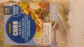 Consumer Review - Food Safety Walmart Supercenter, North Tryon Street, Charlotte, NC, USA I bought a 2 Cobb Salads 9/5/2023. Me &... photo #1
