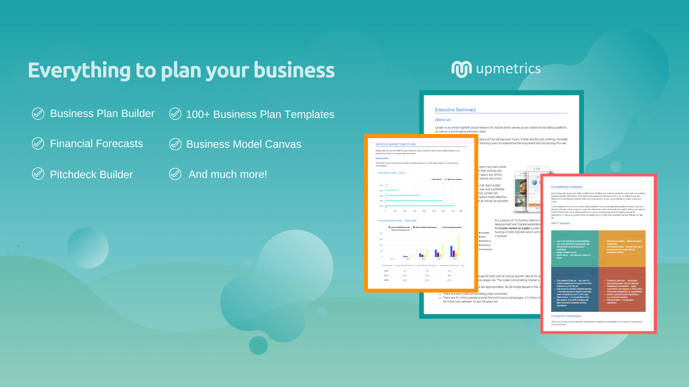 Upmetrics Features Upmetrics Features