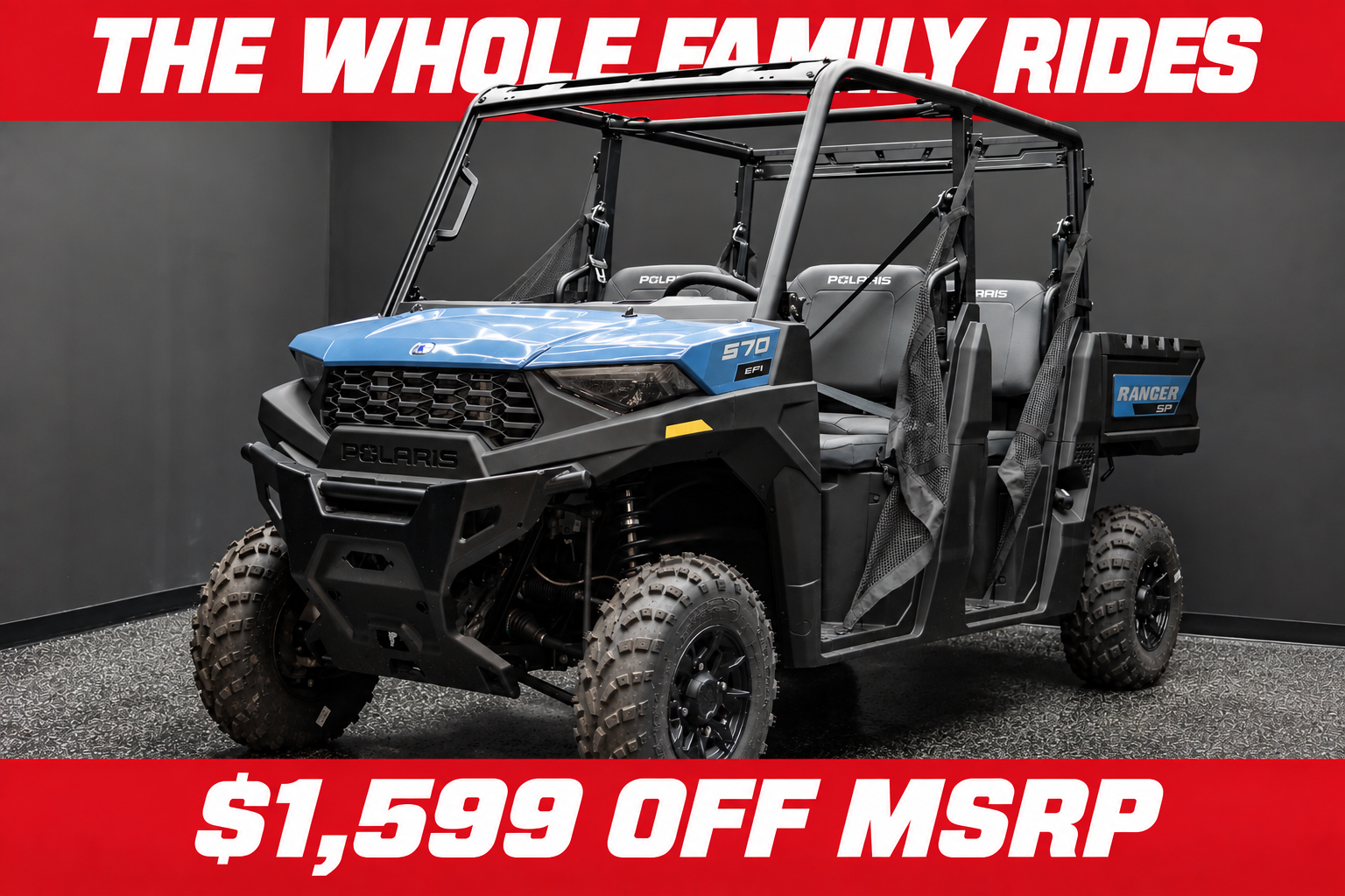 2026 POLARIS RANGER CREW SP 570 PREMIUM ZENITH BLUE Premium