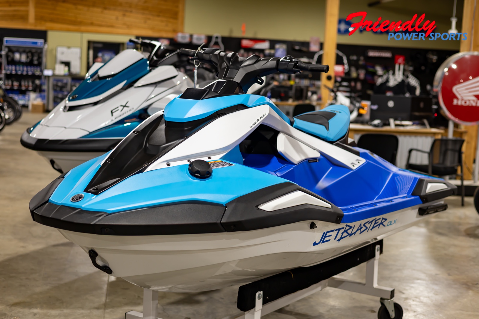 2026 YAMAHA JETBLASTER DLX (2UP) (AZURE BLUE / WHITE)