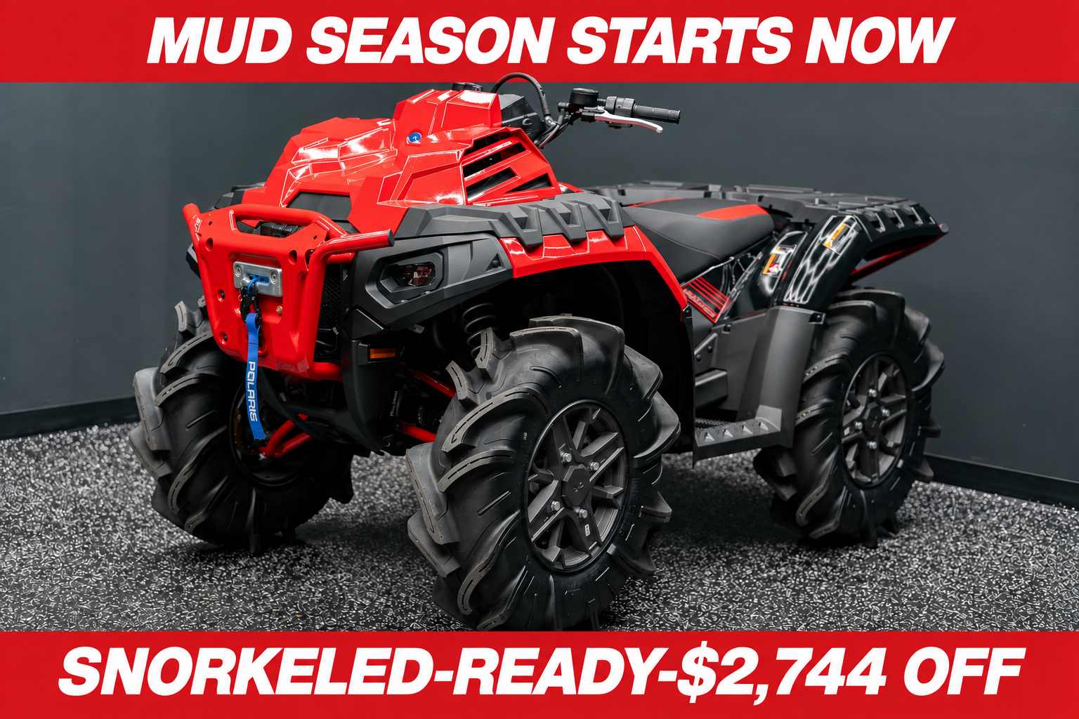 2026 POLARIS SPORTSMAN XP 1000 MUD ED INDY RED PEARL Mud Edition