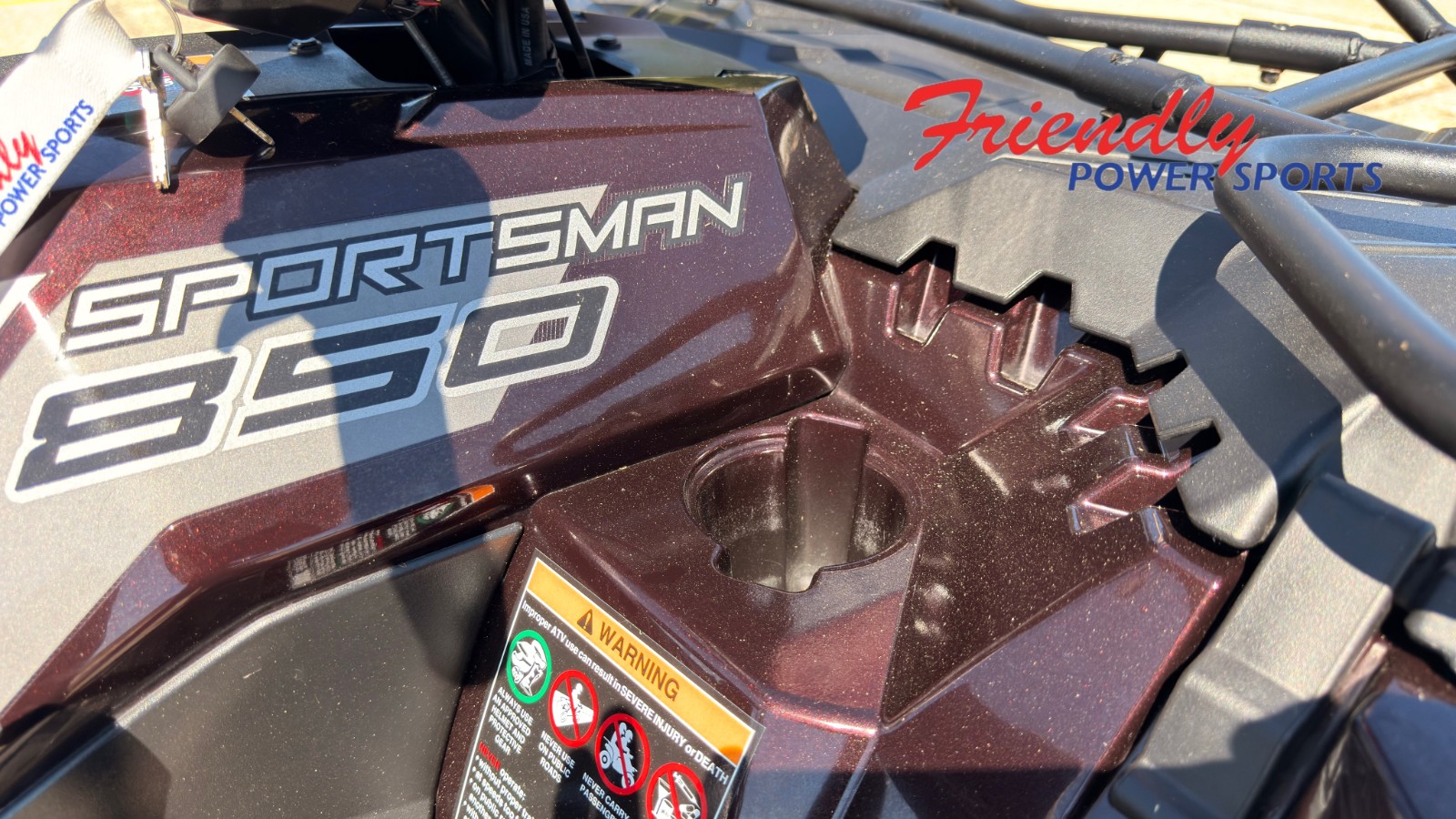 2025 POLARIS SPORTSMAN 850 TRAIL - CRIMSON METALLIC