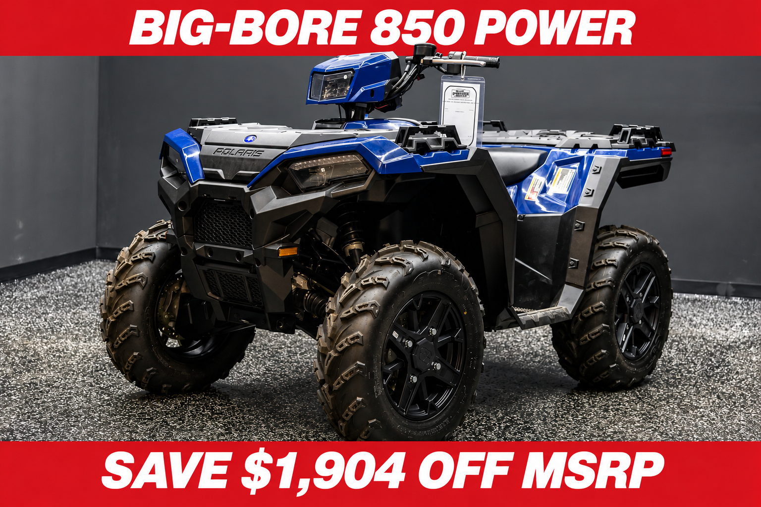 2026 POLARIS SPORTSMAN 850 PREMIUM SPRINGFIELD BLUE Premium