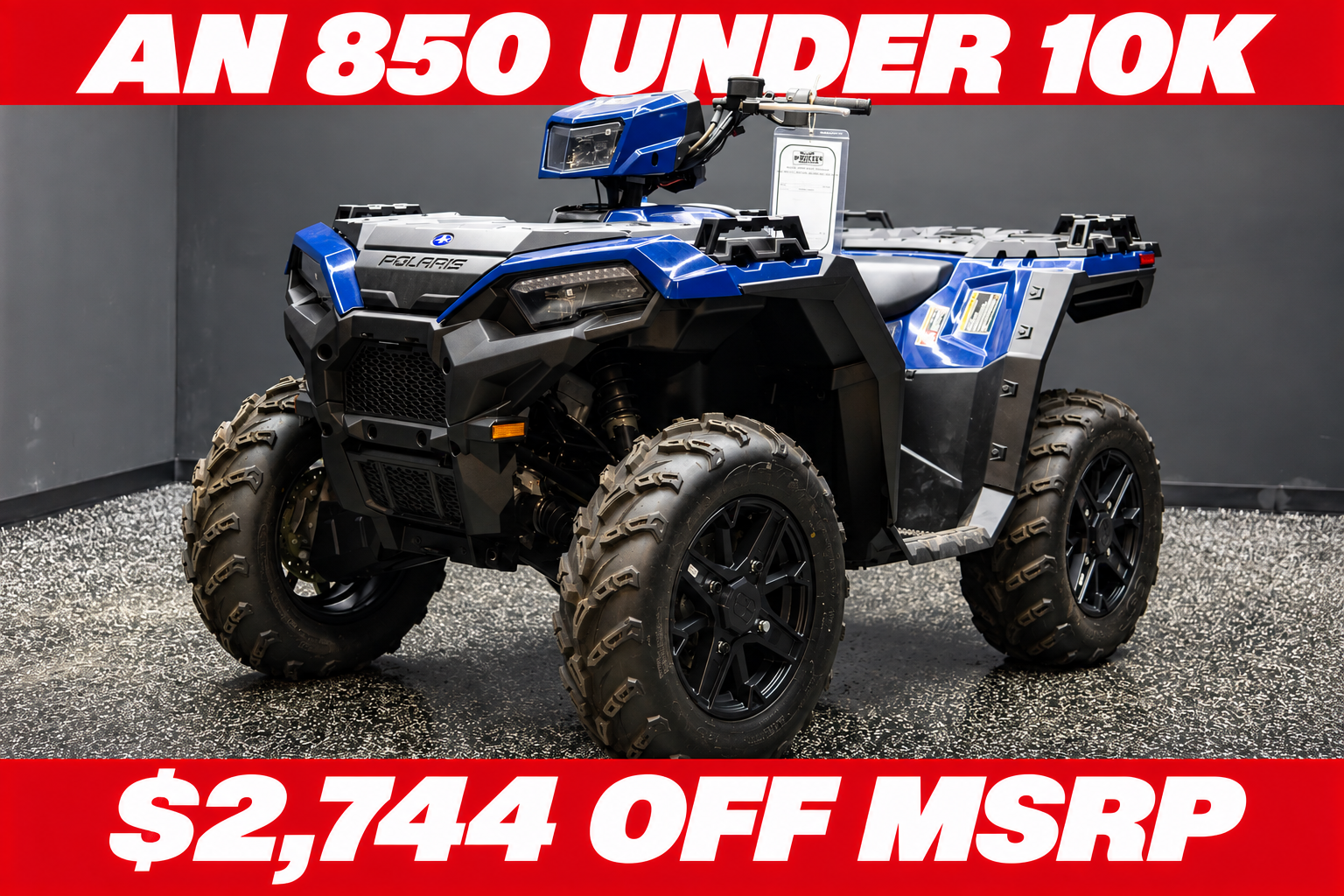 2026 POLARIS SPORTSMAN 850 PREMIUM SPRINGFIELD BLUE Premium