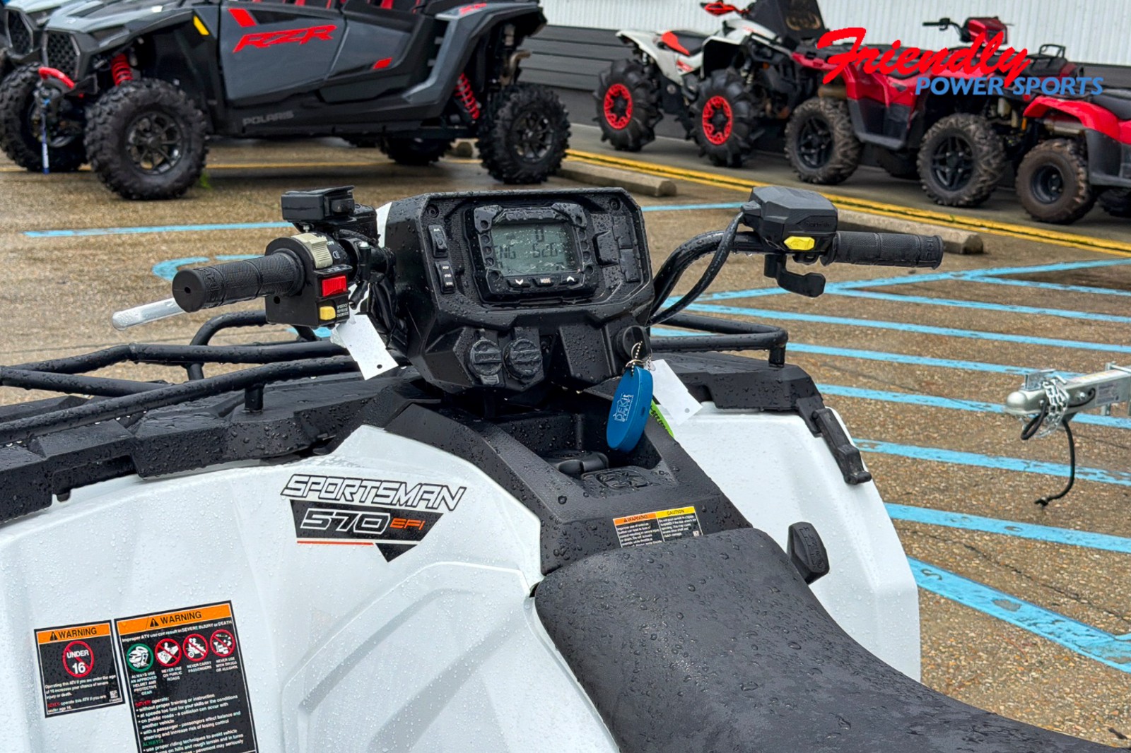 2023 POLARIS SPORTSMAN 570 UTILITY HD - WHITE LIGHTNING