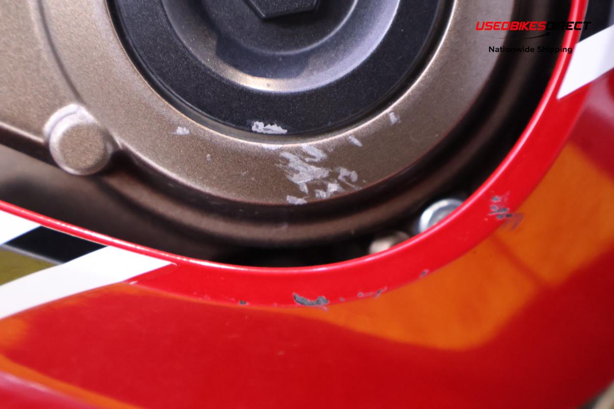 road rash on faring, frame slider and cover