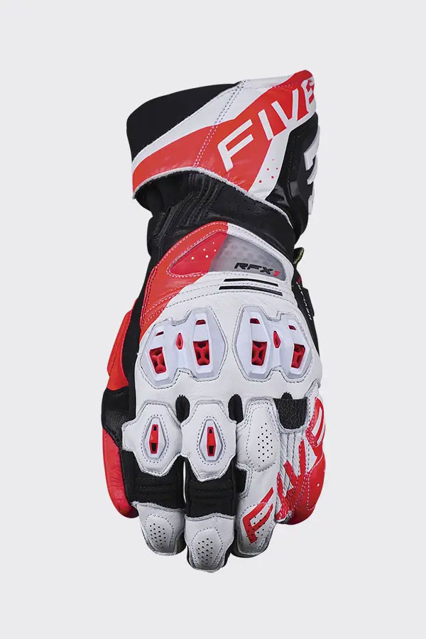FIVE GLOVES - RFX1 EVO - White/Flou Red