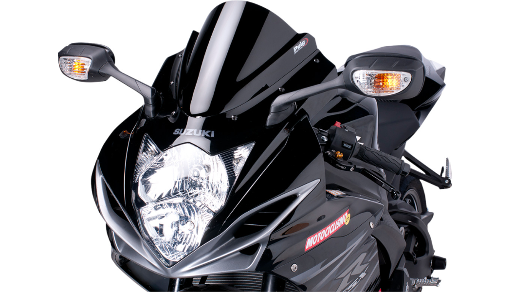 Puig Z-Racing Windscreen - Black - Suzuki GSX-R600/750 '11-26