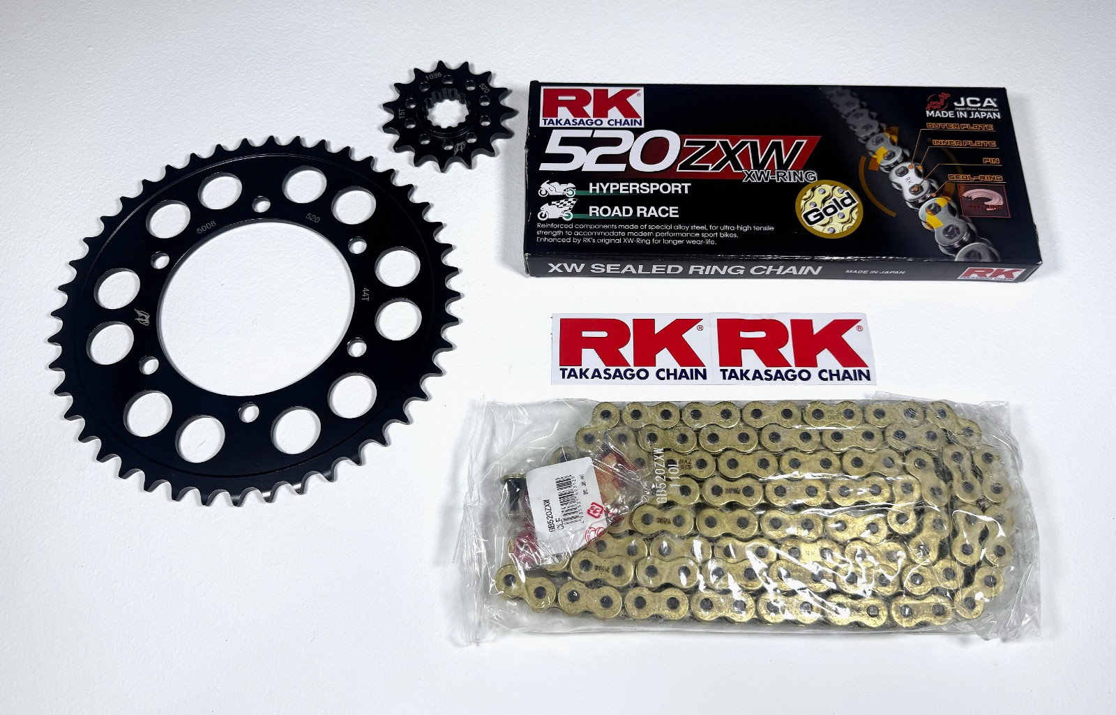 RK Chain & Sprocket Kit 520 Steel Quick Acceleration Yamaha R7 '22-26