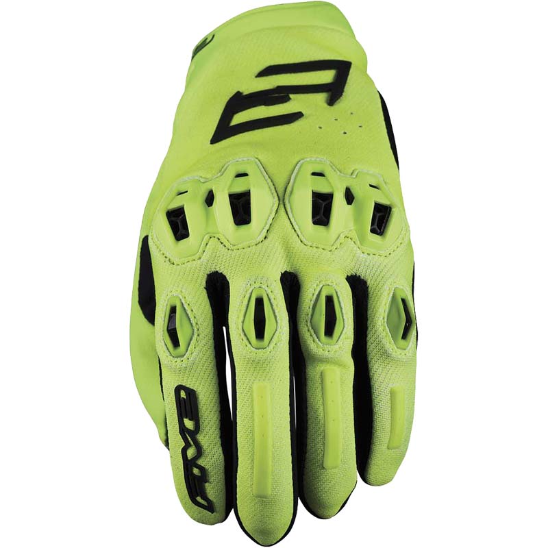 FIVE GLOVE - STUNT EVO2 - Flou Yellow - M+XL