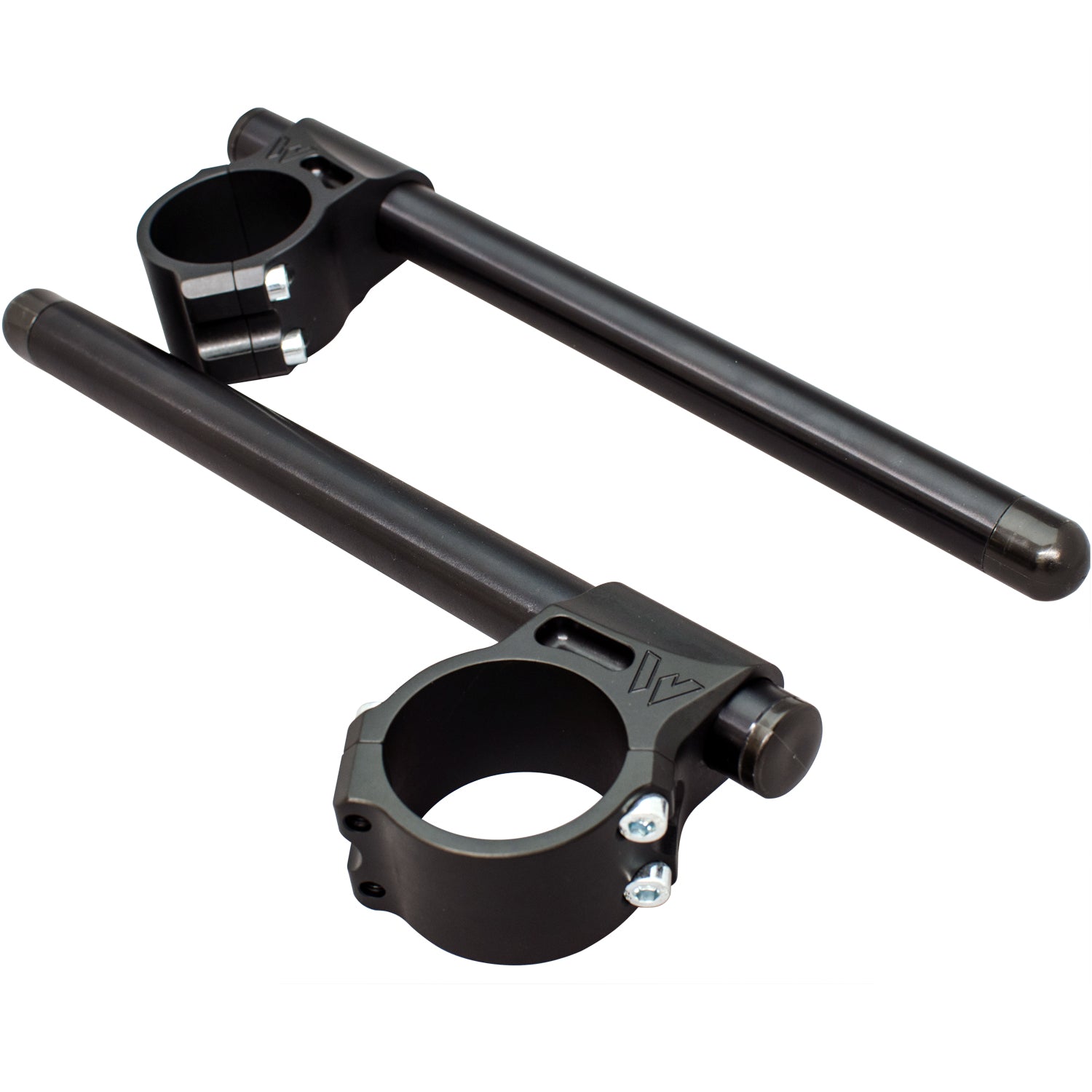Woodcraft Split Clip-Ons, Black - Kawasaki