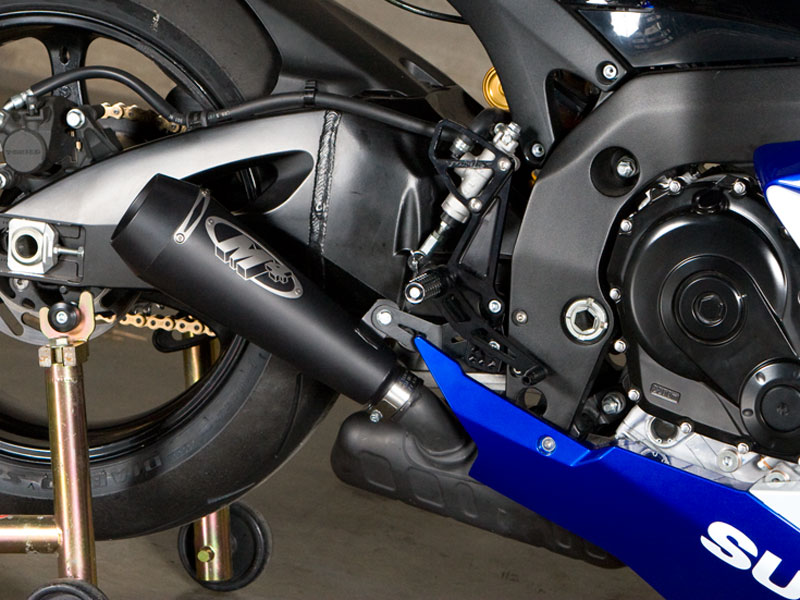 M4 GP BLACK SLIP ON - GSXR600/750 08-10