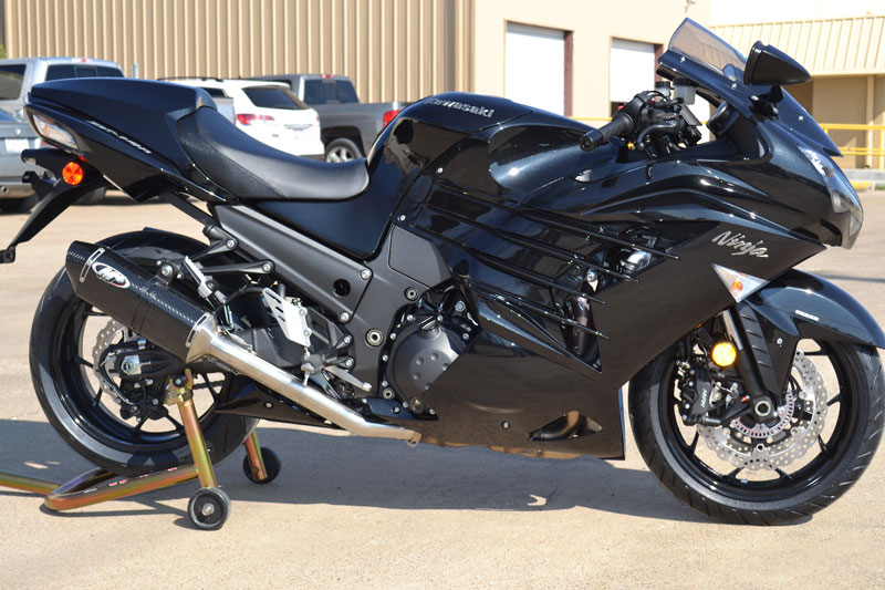 M4 TWIN MC36 CARBON SLIP ON'S - NINJA ZX-14 12-25