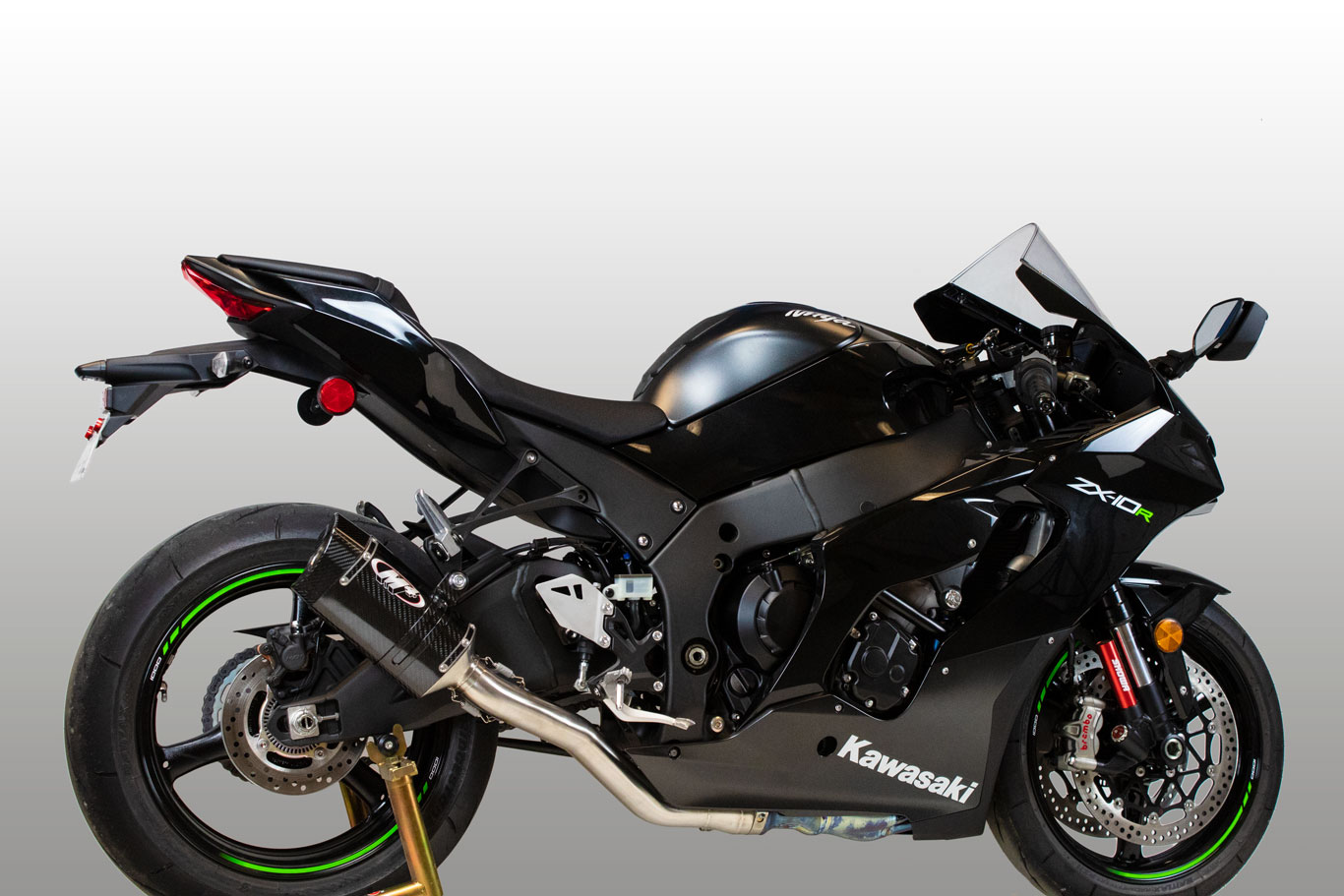 M4 TITANIUM HALF SYSTEM TECH1 CARBON CANISTER NINJA ZX-10R 21-25
