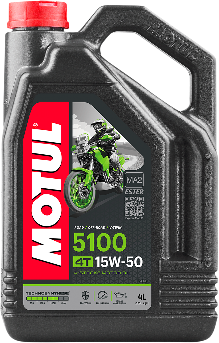 Motul 5100 4T Synthetic Blend Oil 15W-50 - 4 L