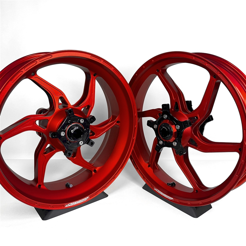 Apex-6 Forged Wheel Set - Satin Red - Yamaha R1 / R1S / R1M '15-26