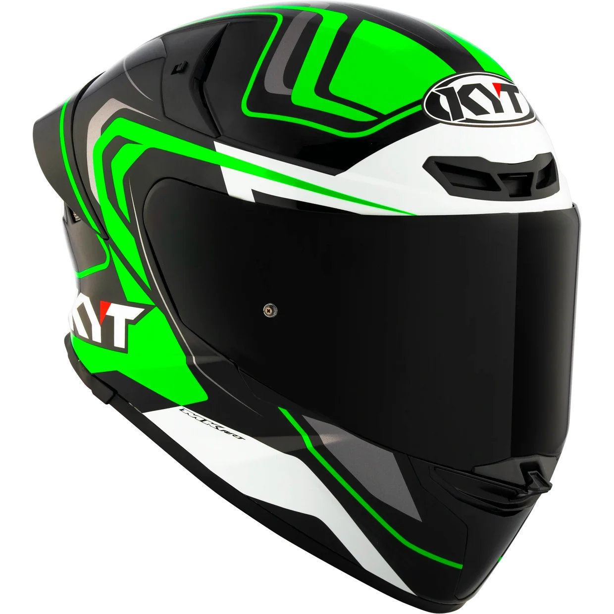 KYT TT-REVO - Overtech Black/Green - Medium