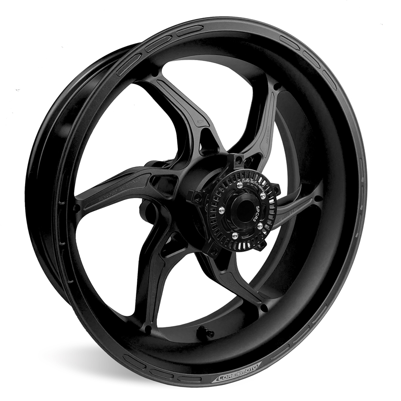 Apex-6 Forged Wheel Set (520 + Ceramic) - Satin Black - Honda CBR1000RR-R / SP 2021–2026